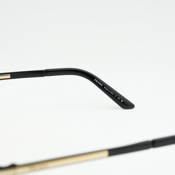 NEW Prada PRA54S 1BO90C Matte Black Yellow Unisex Pilot Sunglasses PR A54S - Picture 10 of 13